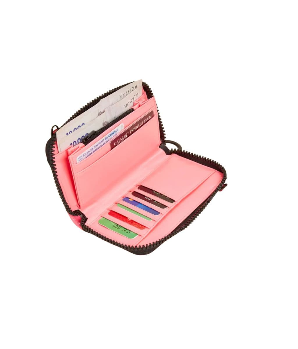 Billetera Clara Con Correa