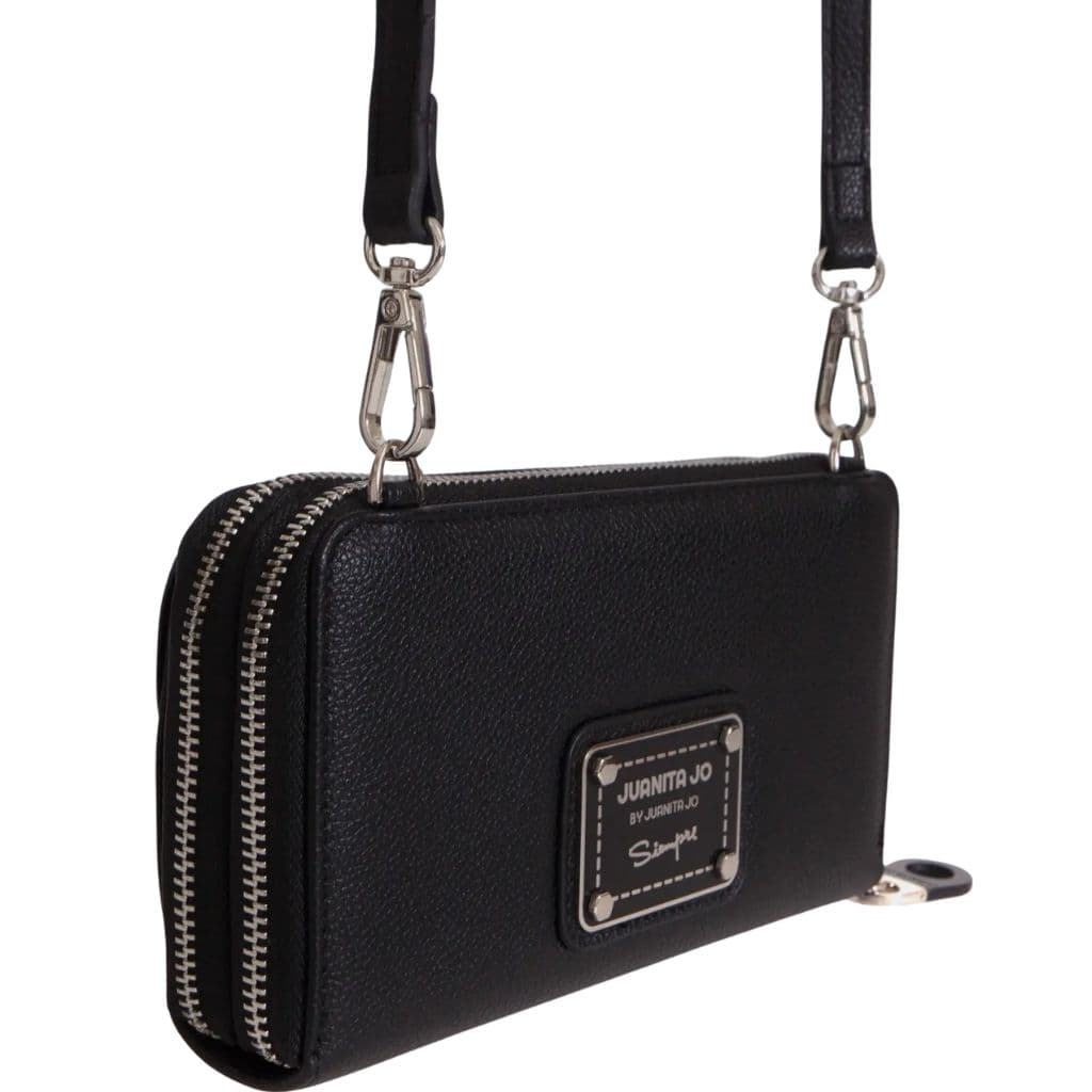 Billetera Negra con Correa Juanita Jo